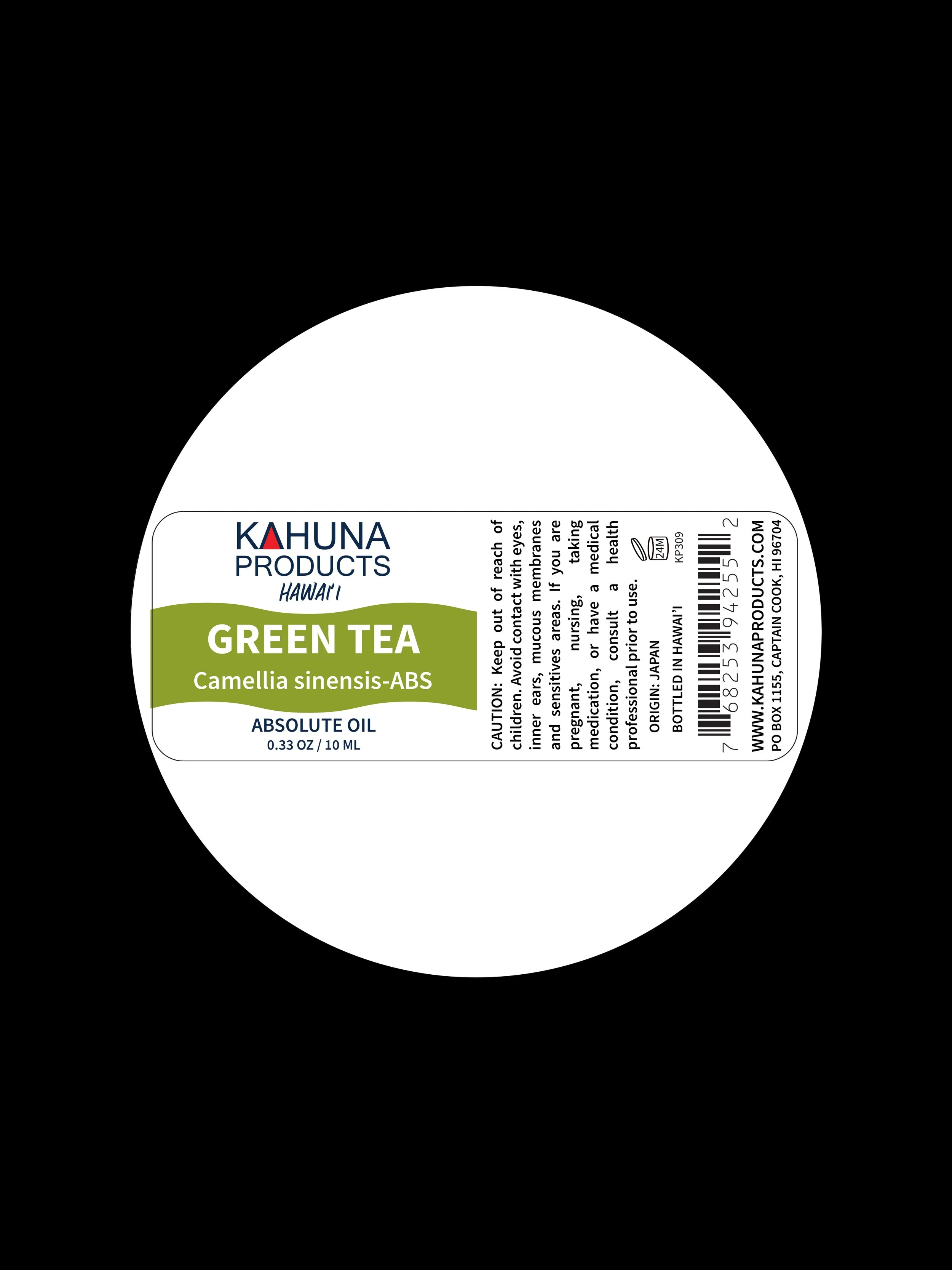 GREEN TEA ABSOLUTE OIL — Kahuna Products Hawai'i